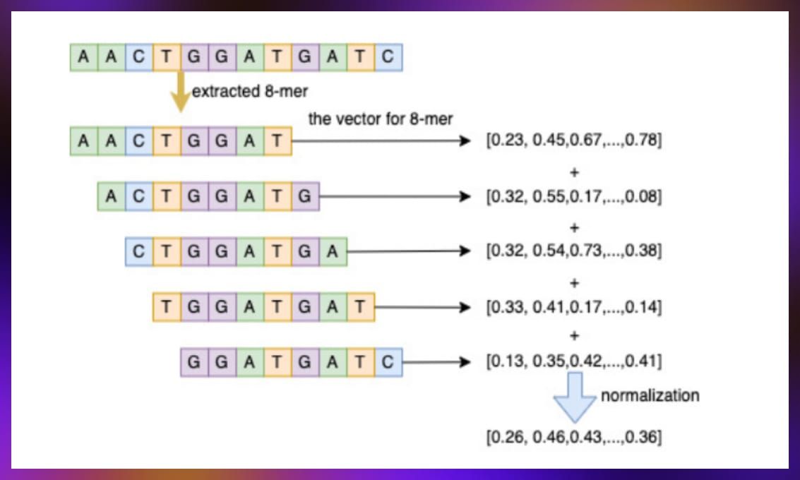 Biological sequence embedding